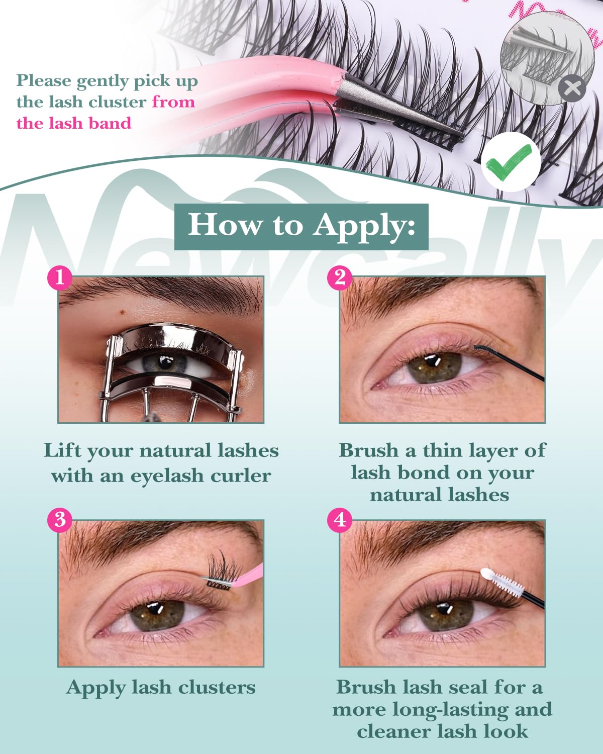 Newcally at-home lash extension kit for quick DIY glamour