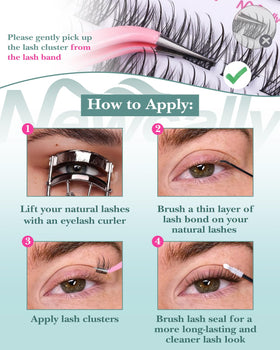 Newcally at-home lash extension kit for quick DIY glamour
