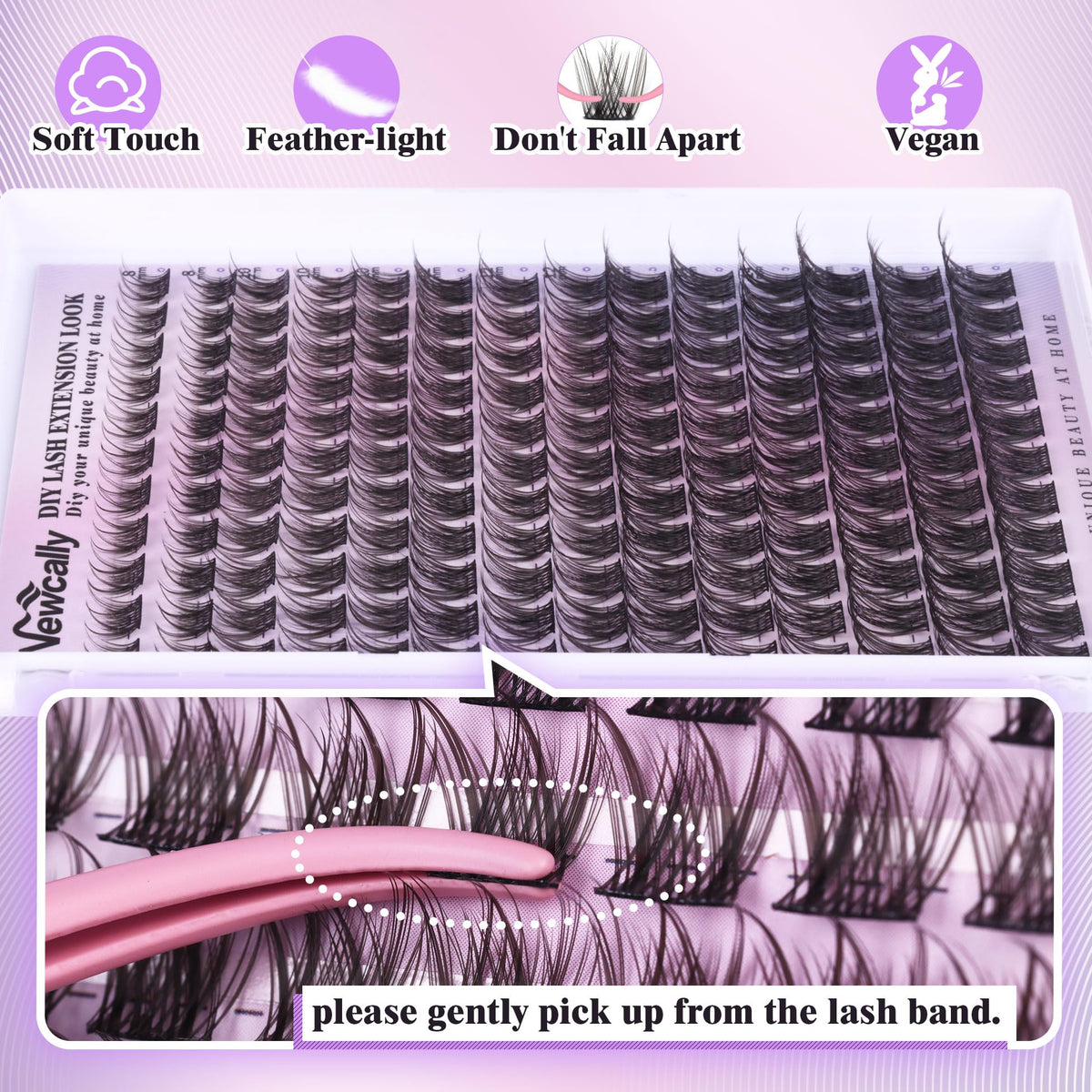Newcally lash bond and seal for secure, long-lasting finish