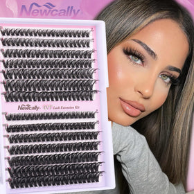 Newcally 3-in-1 lash extensions packaging for all-in-one setup
