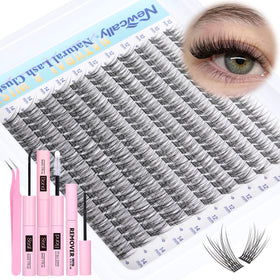 Newcally natural lash clusters kit ready for daytime wear