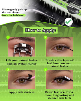 Newcally professional lash application tools kit for quick use