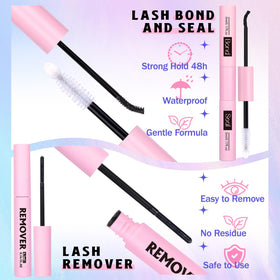 Newcally soft synthetic lashes offer light, comfortable wear.