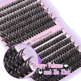 Newcally vegan lash kit offering cruelty-free faux mink clusters