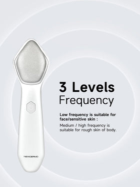 NEWDERMO face-neck-back wand supports versatile skincare across body areas.