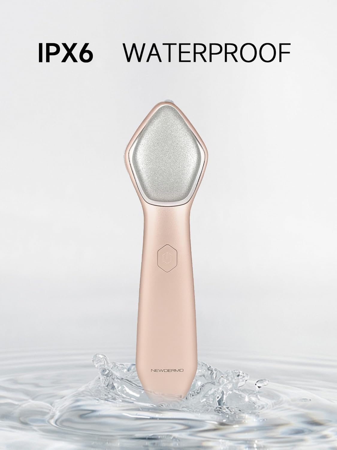 Newdermo Microdermabrasion Pro used on face and body for gentle care.