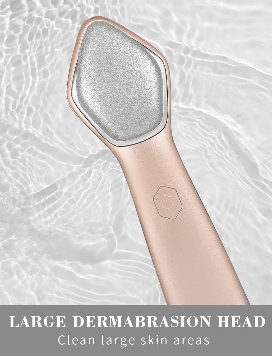 Newdermo Microdermabrasion Pro waterproof wand for bathroom use.