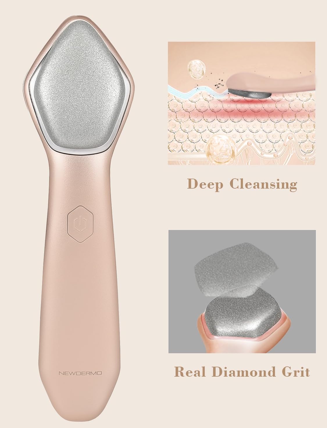Newdermo Microdermabrasion Pro portable design fits travel skincare routines.
