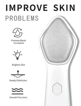 NEWDERMO three-level frequency allows customizable skin exfoliation.