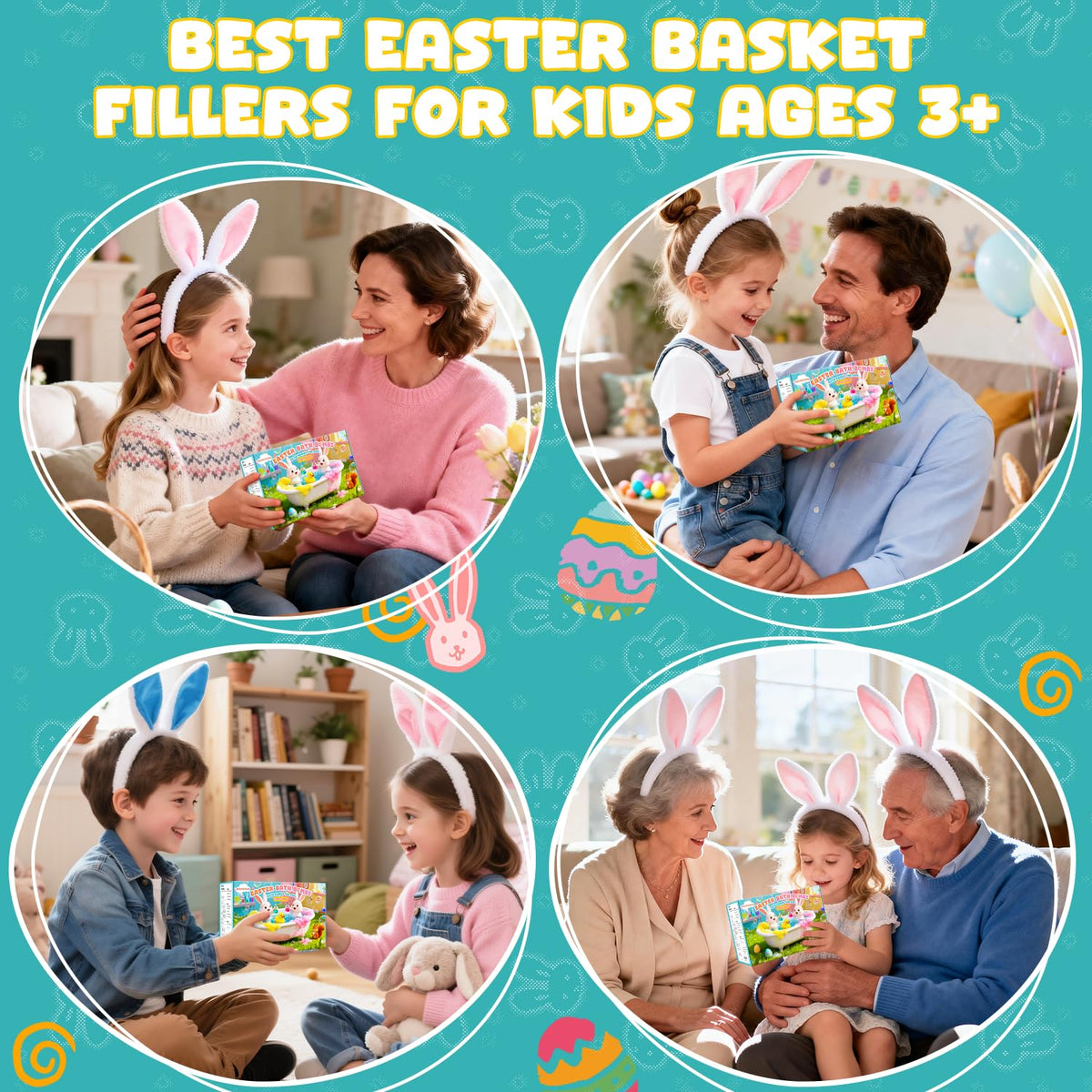 NEWFEIFAN Easter Potions bath time with kids creates joyful moments.