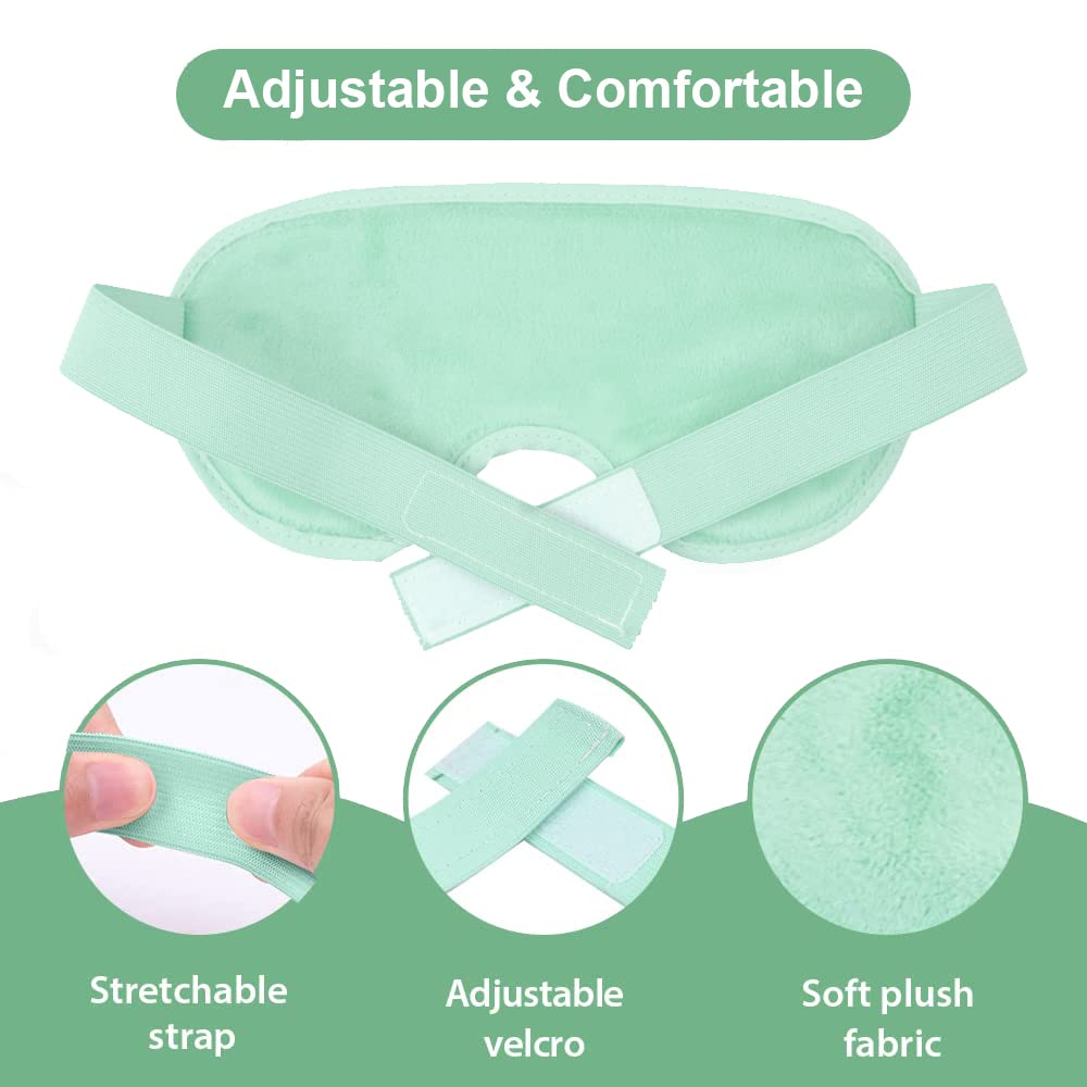Adjustable strap keeps NEWGO eye mask securely in place during rest.