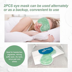 Dual-sided design of NEWGO eye mask balances plush comfort and cooling.