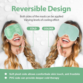 NEWGO eye mask helps relieve headaches with targeted cold therapy.