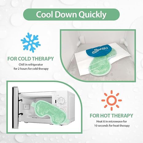 Compact, travel-friendly NEWGO cooling eye mask for on-the-go relief.