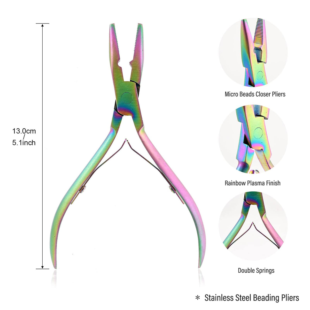 NEWISHTOOL beads device tool demonstrates bead seating for secure extensions