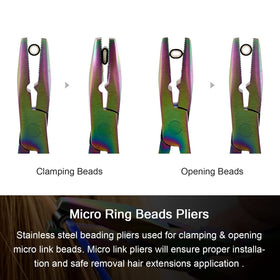 NEWISHTOOL micro-beads needle tool with anti-slip grip for controlled threading
