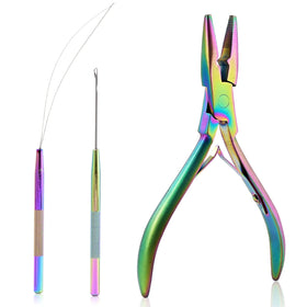 NEWISHTOOL micro-links kit rainbow beads enable precise extensions installation