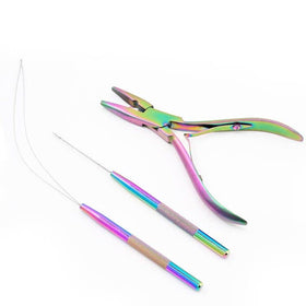 NEWISHTOOL micro-links pliers close-up shows durable stainless steel gripping for rings