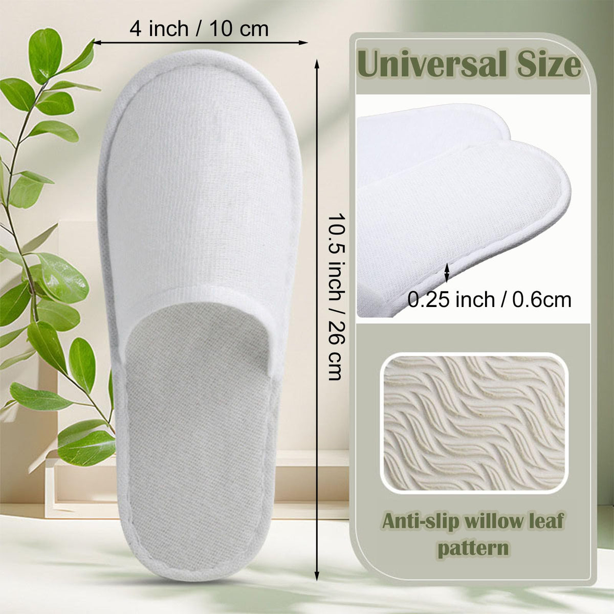 Nexboraque individually wrapped slippers for clean guest arrivals