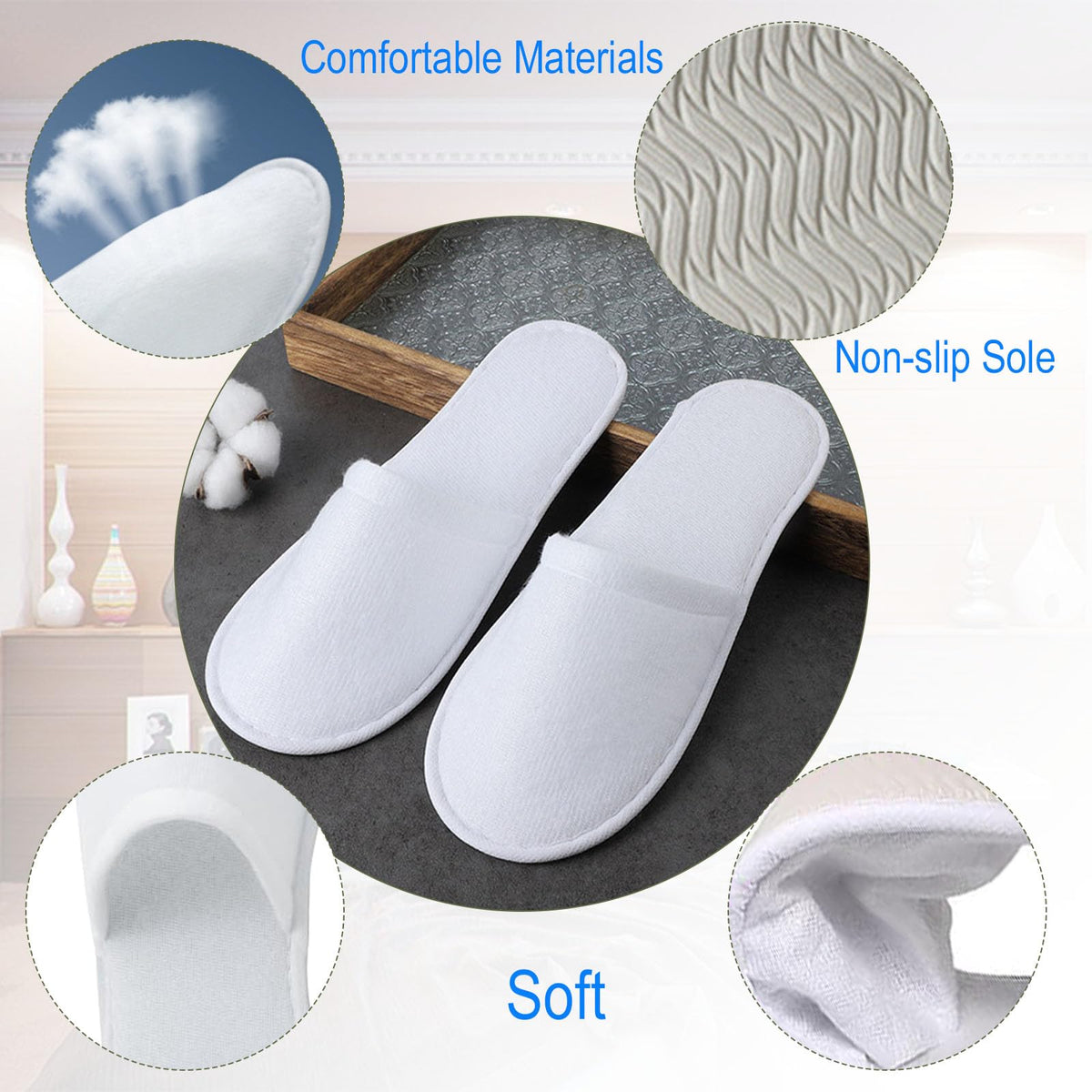 Nexboraque raised knitting yarn slippers offer breathable comfort