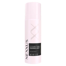 Nexxus Comb Thru Finishing Mist bottle showing lightweight hold for flexible style