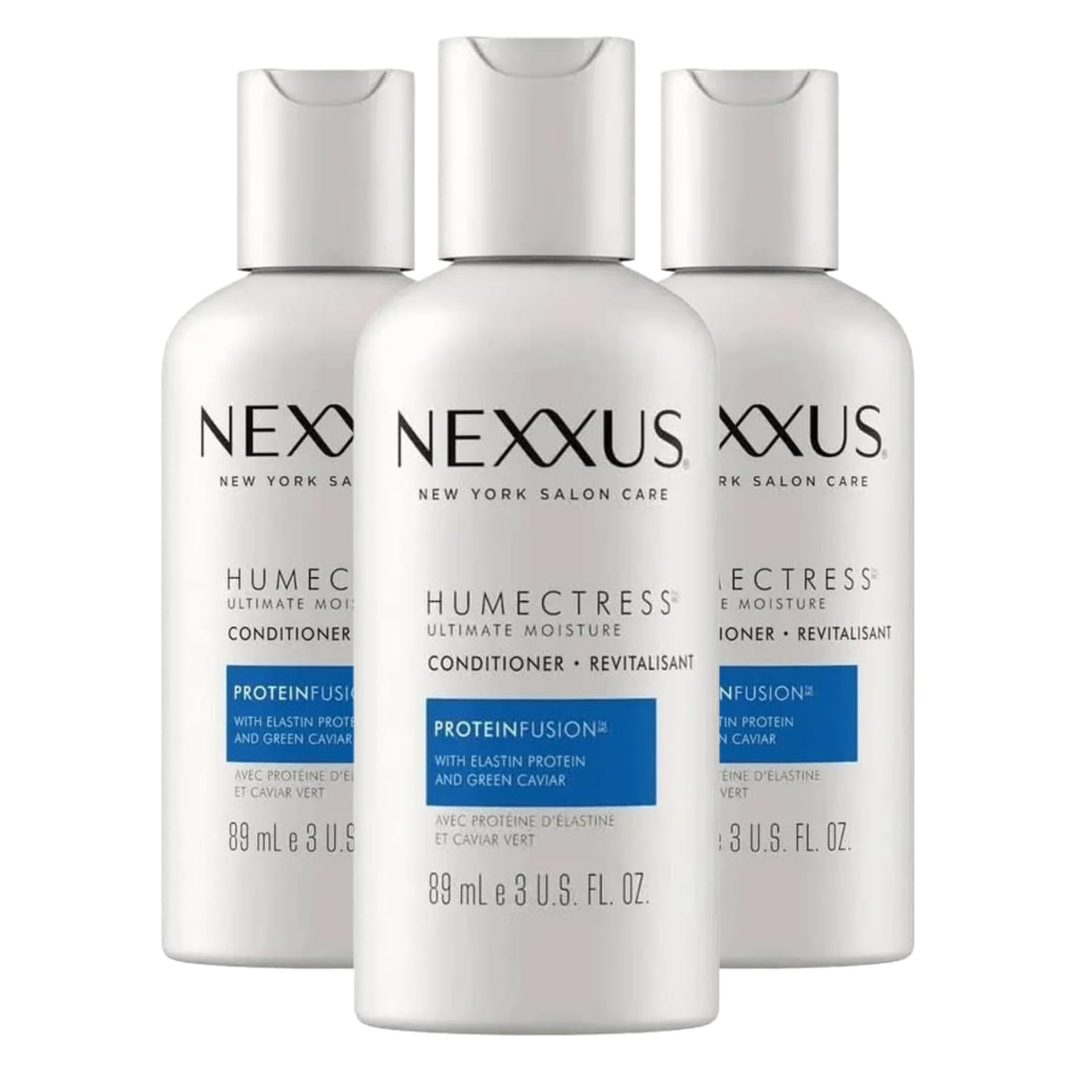 Nexxus Humectress 3oz bottle for on-the-go hydration.