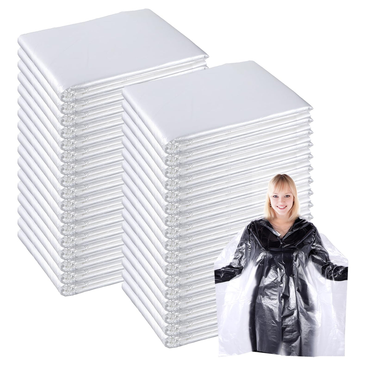 Neyauo disposable hair cape for dyeing protects clothes during treatments.