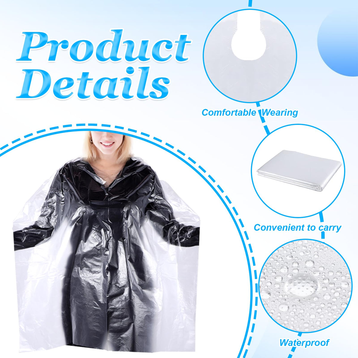 Neyauo lightweight PE material cape comfortable for coloring sessions.