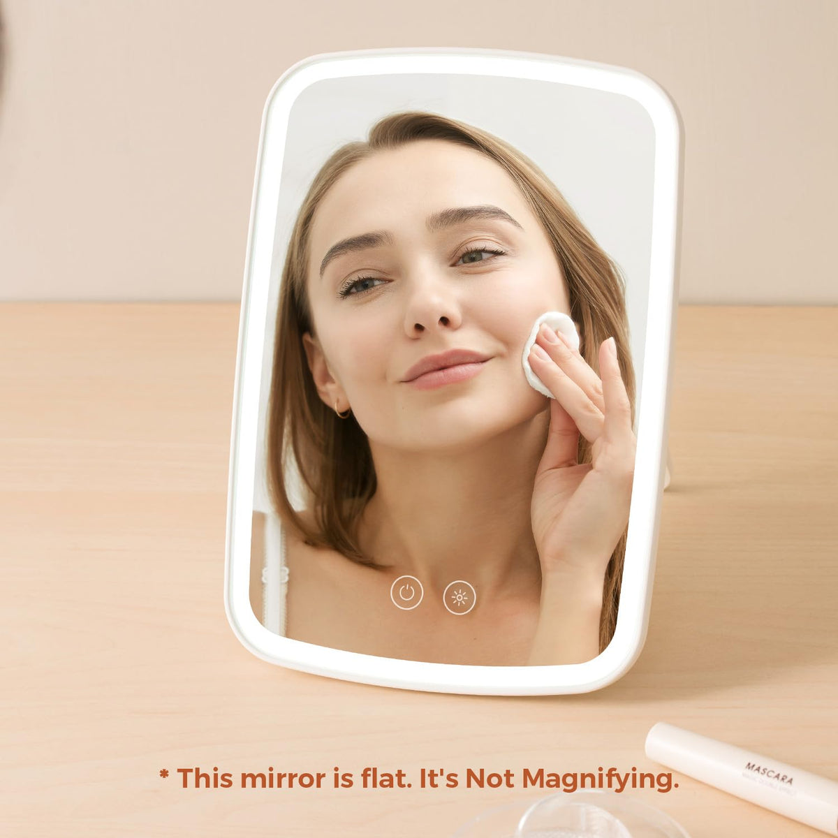 NEZZOE lighted vanity mirror with auto-off timer conserves battery