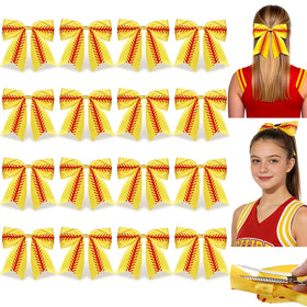 NFAMRZCAR softball bow with yellow and red stitch; great for practice