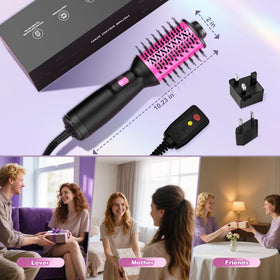 NFie anti-frizz brush with negative ions for smoother finishes on the go.