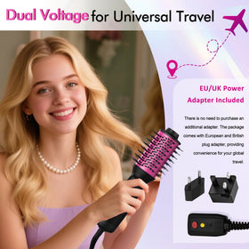 NFie three-temperature settings adapt to various hair types for flexible styling.