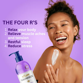 nfuse Magnesium Lotion at night as part of a calming routine