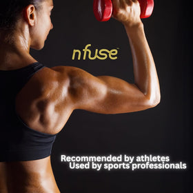 nfuse Magnesium Lotion texture on skin illustrating quick absorption
