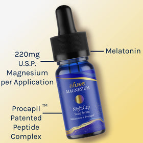 nfuse NightCap Procapil ingredients label highlighting peptide complex