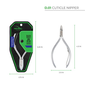 NGHIA Cuticle Nipper D-01 ergonomic handle designed for comfortable salon and home use