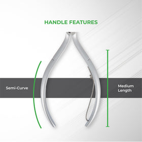 NGHIA Cuticle Nipper D-01 in a salon setup ready for detailed cuticle shaping