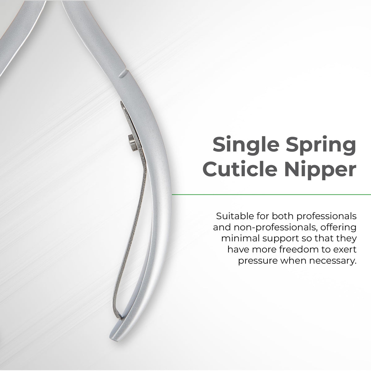 NGHIA Cuticle Nipper D-01 stainless steel grey plated finish highlights durability