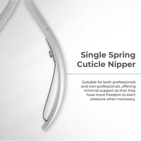 NGHIA Cuticle Nipper D-01 stainless steel grey plated finish highlights durability