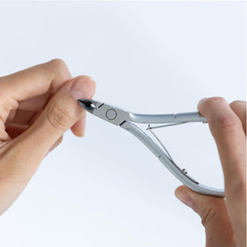 NGHIA Cuticle Nipper grey plated finish emphasizes professional salon appeal.