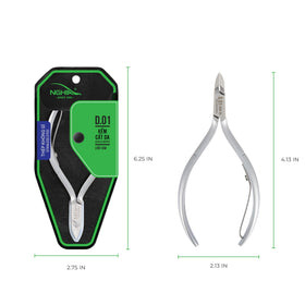 NGHIA Cuticle Nipper D-01 JAW 12 blade closeup for clean, shallow cuts.