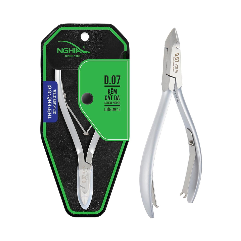 Nghia stainless steel cuticle nipper C-07 jaw 16 for precise trimming and salon detail