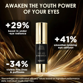 NIAWIT Eye Serum preps skin for makeup with a silky finish.