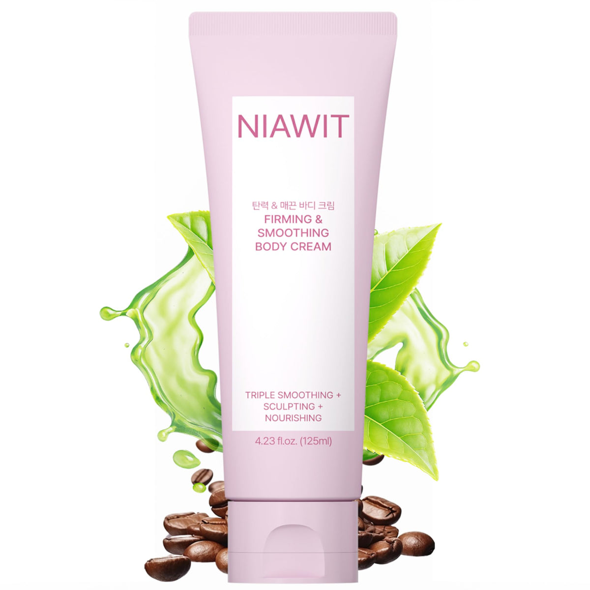 NIAWIT Firming Smoothing Body Cream on belly area for improved contour and hydration