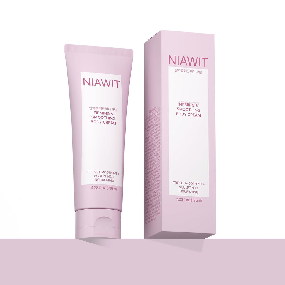 NIAWIT Firming Smoothing Body Cream bottle for daily skin care.