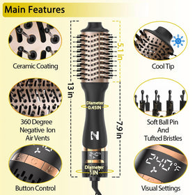 Nicebay ceramic coating distributes heat evenly to protect hair