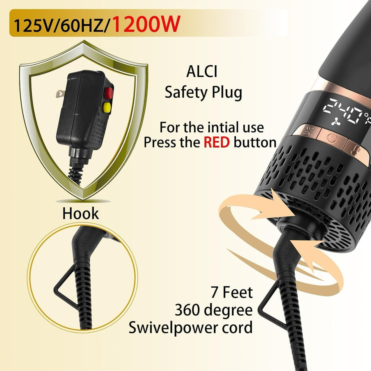 Nicebay three-speed airflow and nine-mode flexibility for styling