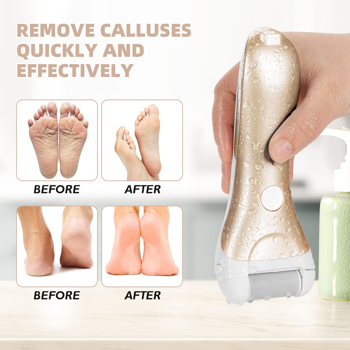 NiceBirdie rechargeable power indicator and long-lasting battery for all-in-one pedicure.