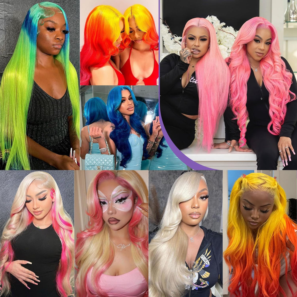 Nicele Ann 613 13x6 middle or side part wig for versatile styling.