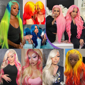 Nicele Ann 613 13x6 middle or side part wig for versatile styling.